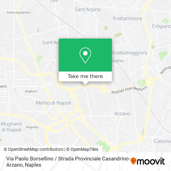 Via Paolo Borsellino / Strada Provinciale Casandrino-Arzano map