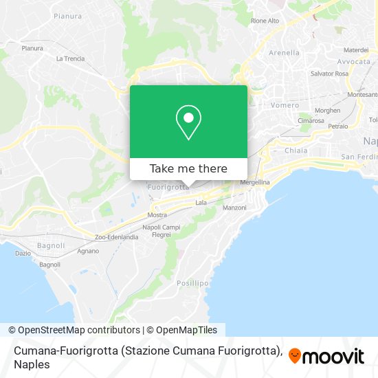 Cumana-Fuorigrotta (Stazione Cumana Fuorigrotta) map