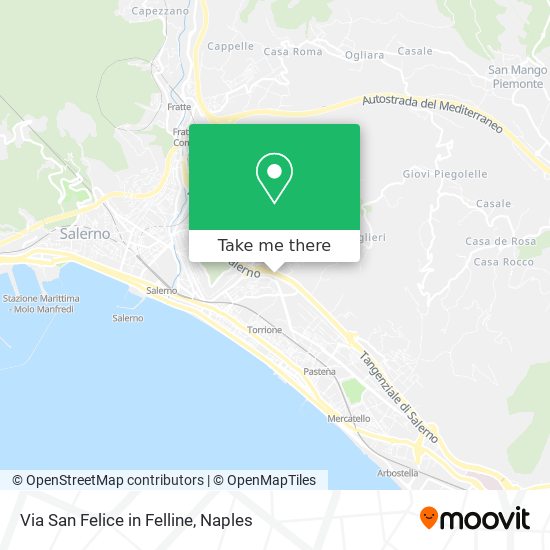 Via San Felice in Felline map