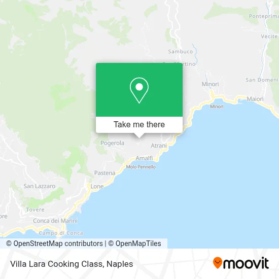 Villa Lara Cooking Class map