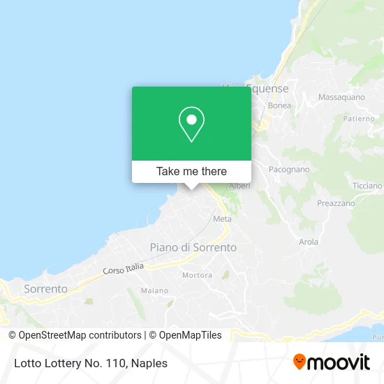 Lotto Lottery No. 110 map