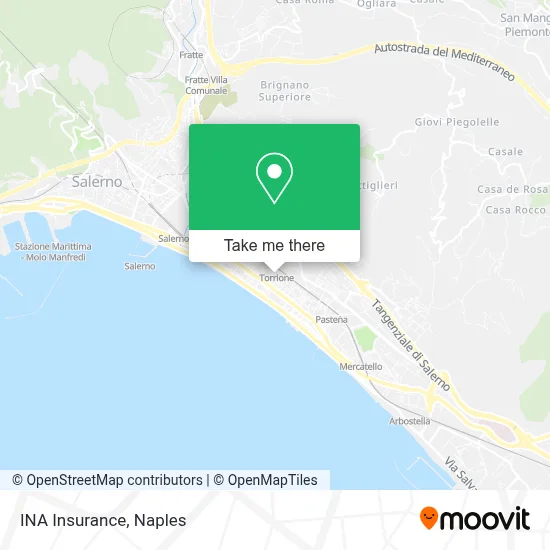 INA Insurance map