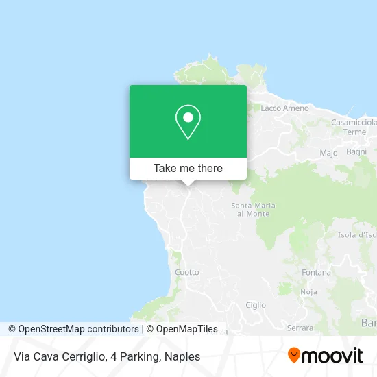 Via Cava Cerriglio, 4 Parking map