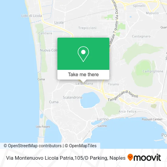 Via Montenuovo Licola Patria,105 / D Parking map