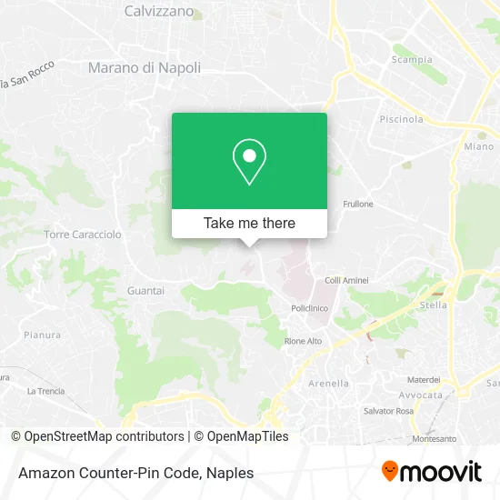 Amazon Counter-Pin Code map