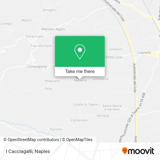 I Cacciagalli map