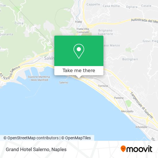 Grand Hotel Salerno map