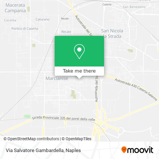 Via Salvatore Gambardella map