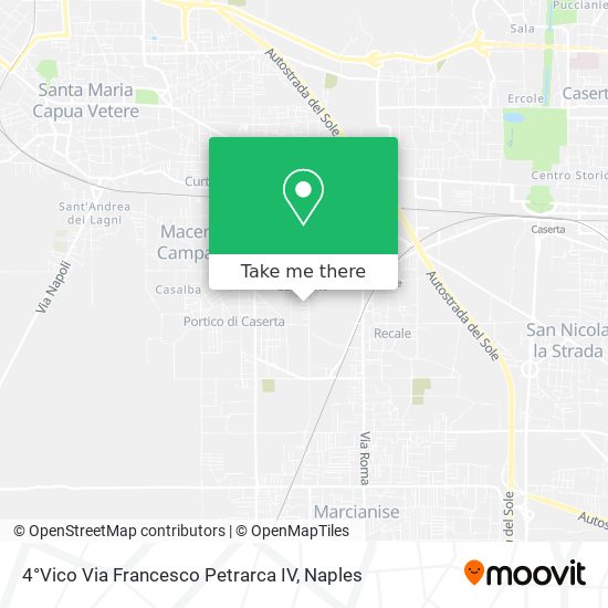 4°Vico Via Francesco Petrarca IV map