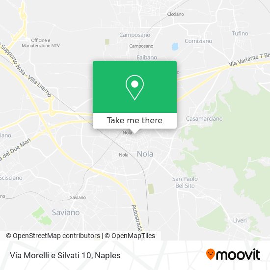 Via Morelli e Silvati 10 map