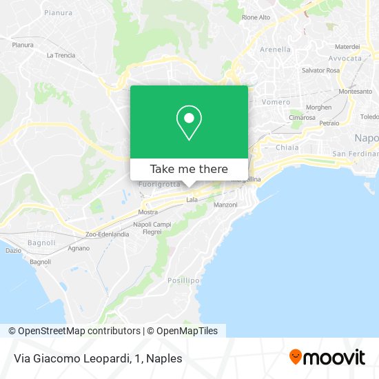 Via Giacomo Leopardi, 1 map