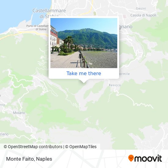 Monte Faito map