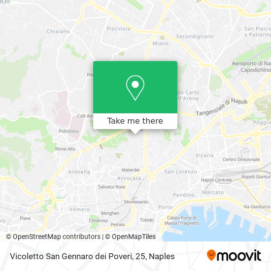 Vicoletto San Gennaro dei Poveri, 25 map