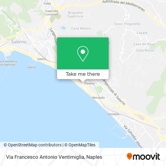 Via Francesco Antonio Ventimiglia map