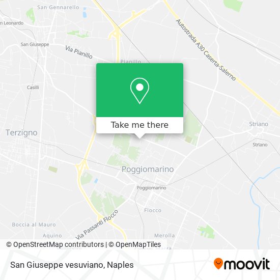 San Giuseppe vesuviano map