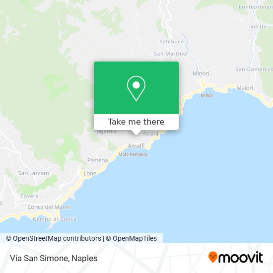 Via San Simone map
