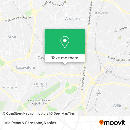 Via Renato Carosone map
