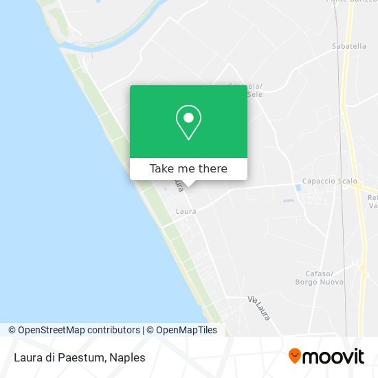 Laura di Paestum map