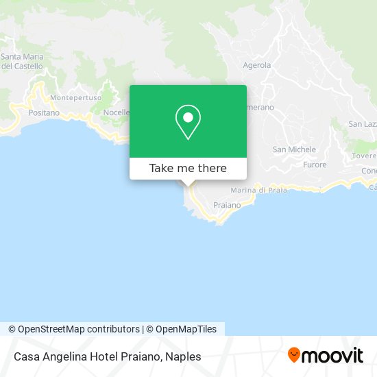 Casa Angelina Hotel Praiano map