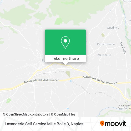 Lavanderia Self Service Mille Bolle 3 map