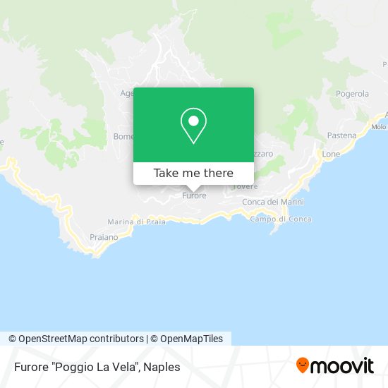 Furore "Poggio La Vela" map