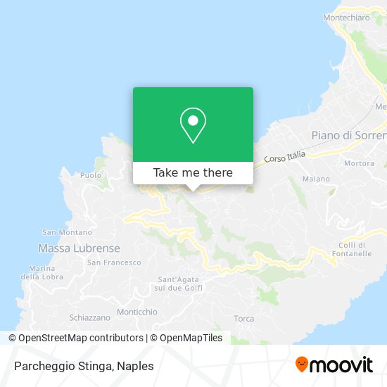 Parcheggio Stinga map