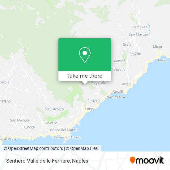 Sentiero Valle delle Ferriere map