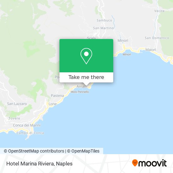 Hotel Marina Riviera map