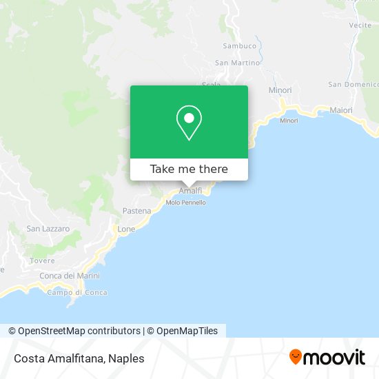 Costa Amalfitana map