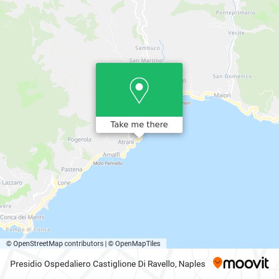 Presidio Ospedaliero Castiglione Di Ravello map