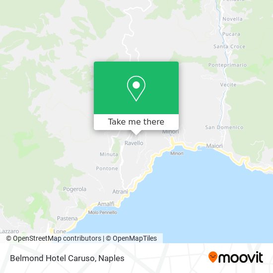 Belmond Hotel Caruso map