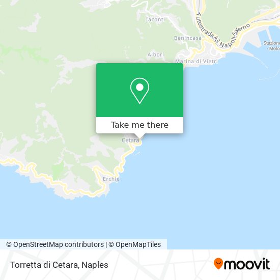 Torretta di Cetara map