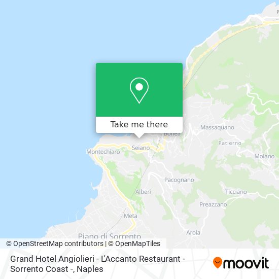 Grand Hotel Angiolieri - L'Accanto Restaurant - Sorrento Coast - map