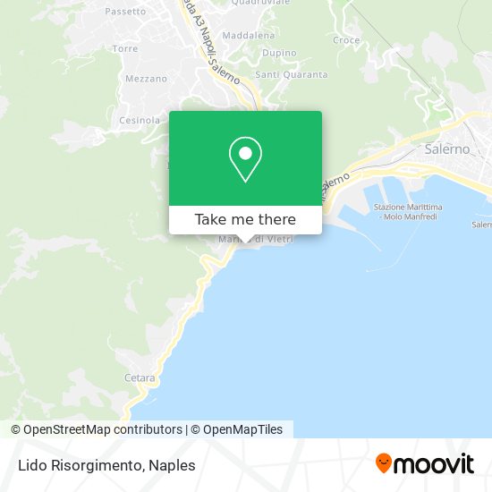 Lido Risorgimento map