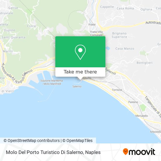 Molo Del Porto Turistico Di Salerno map
