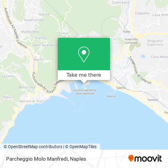 Parcheggio Molo Manfredi map