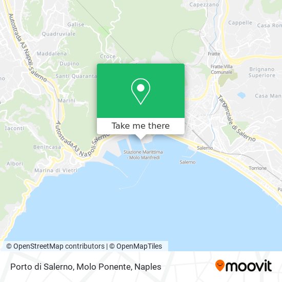 Porto di Salerno, Molo Ponente map