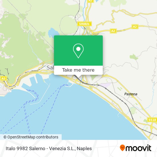 Italo 9982 Salerno - Venezia S.L. map