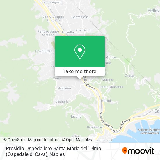 Presidio Ospedaliero Santa Maria dell'Olmo (Ospedale di Cava) map