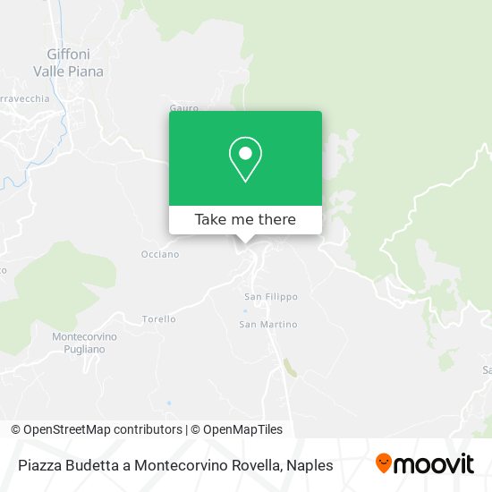 Piazza Budetta a Montecorvino Rovella map