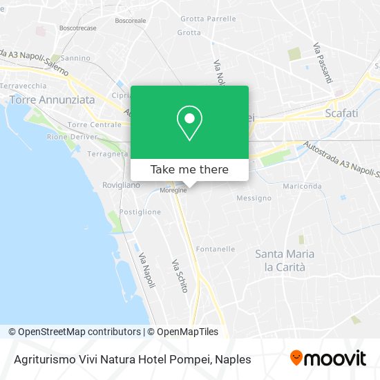 Agriturismo Vivi Natura Hotel Pompei map