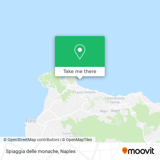 Spiaggia delle monache map