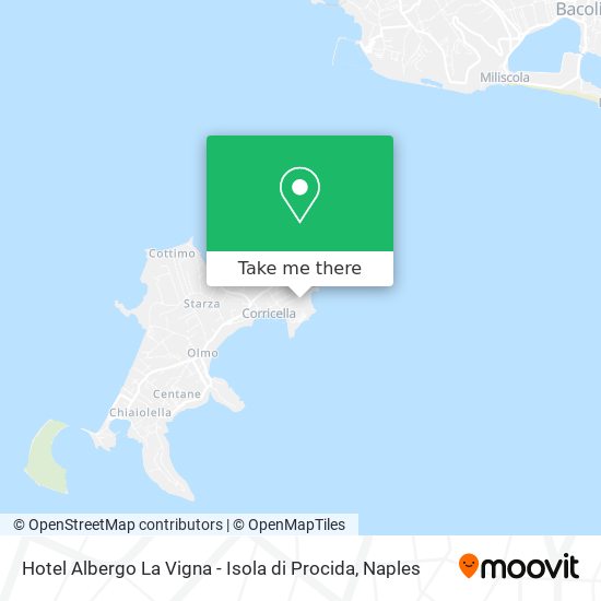 Hotel Albergo La Vigna - Isola di Procida map