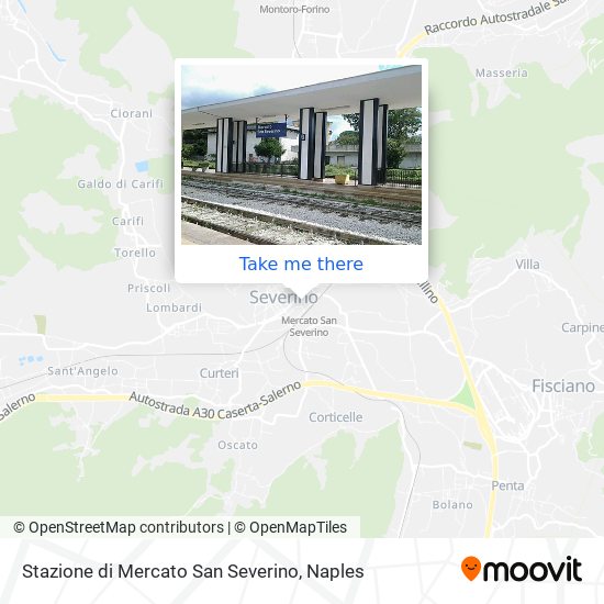 Stazione di Mercato San Severino map