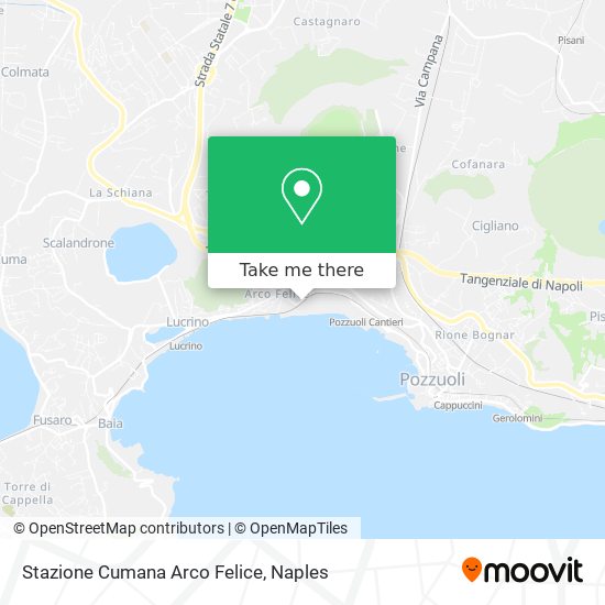 Stazione Cumana Arco Felice map