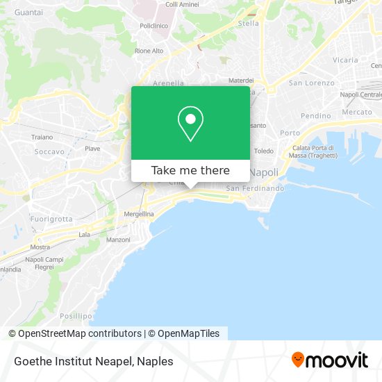 Goethe Institut Neapel map