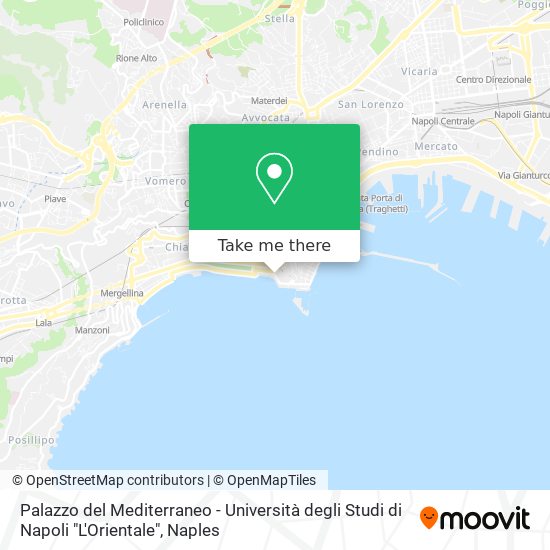 Palazzo del Mediterraneo - Università degli Studi di Napoli "L'Orientale" map