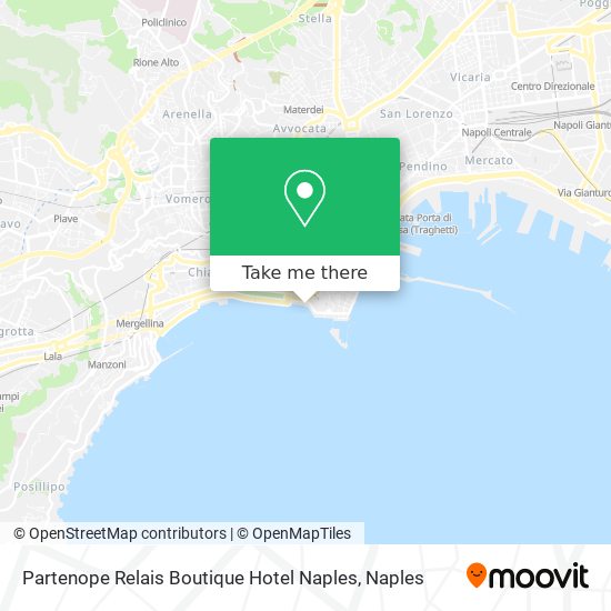 Partenope Relais Boutique Hotel Naples map