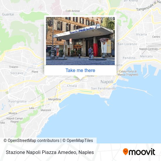 Stazione Napoli Piazza Amedeo map