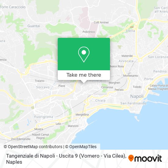 Tangenziale di Napoli - Uscita 9 (Vomero - Via Cilea) map